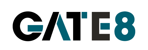 Gate8_logo_musta_turkoosi